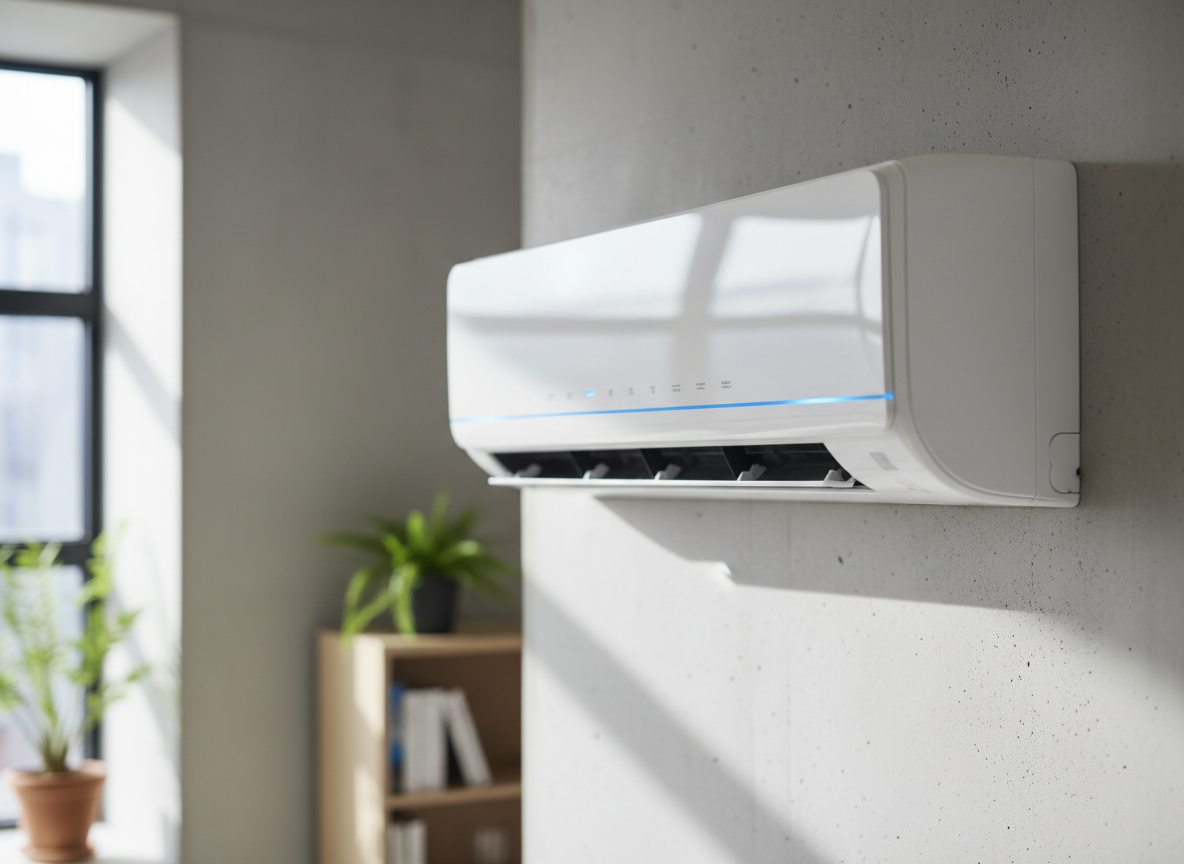 Airconditioning installatie bij moderne woning in Vlaanderen