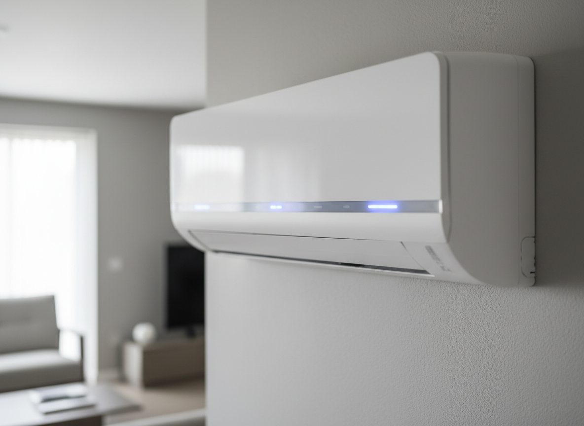 Airconditioning installatie bij moderne woning in Vlaanderen