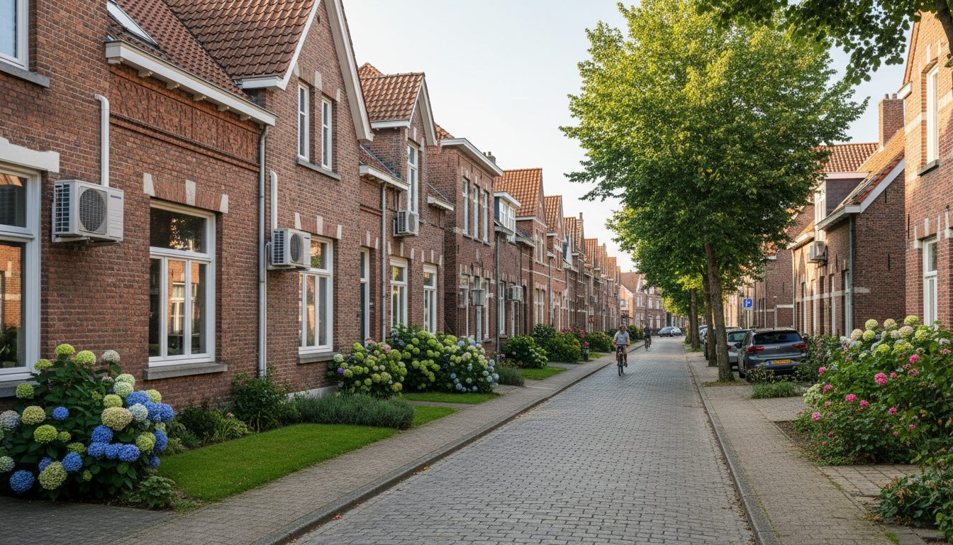Airconditioning installatie bij moderne woning in Vlaanderen